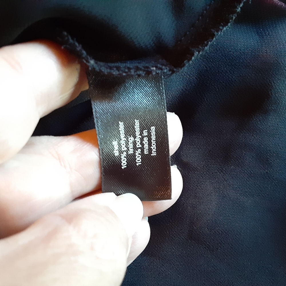 Lane bryant black floral blouse 14/16 - Picture 5 of 5